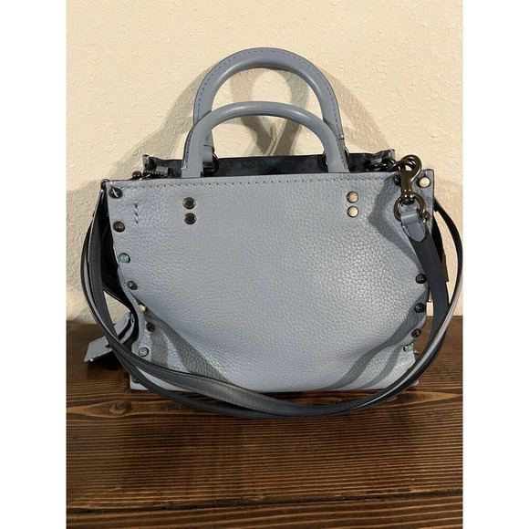 Coach Blue and Black Crossbody Rogue - Picture 12 of 16